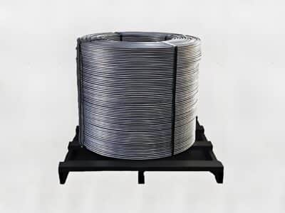 Calcium silicate cored wire